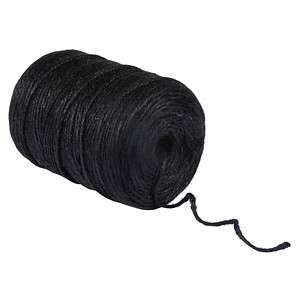 Rayher Jute Garn - Bastelgarn - 3,5 mm - Schwarz