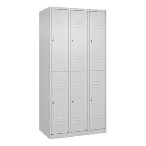 4067521370124 - Spind Classic Plus lichtgrau 080300-30-S10032 6 Schließfächer 900 x 500 x 1850 cm 4067521370124 C+P-Möbel