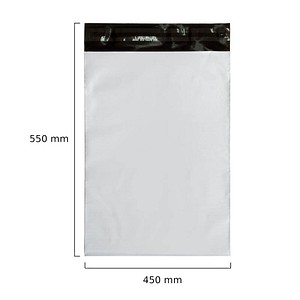 4250504568247 - Folienversandtaschen Super elastisch ohne Fenster weiß 1000 St