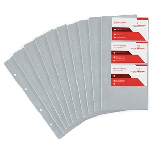 4052301003101 - Visitenkartenhüllen schmal DIN A5 transparent glatt 10 St