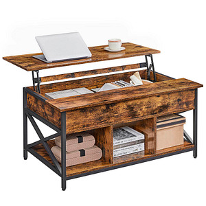0194343042251 - Songmics - vasagle Couchtisch höhenverstellbarer Wohnzimmertisch Kaffeetisch offener und versteckter Stauraum X-Streben 60 x 100 x (48-62) cm 0194343042251 - Songmics - vasagle Couchtisch höhenverstellbarer Wohnzimmertisch Kaffeetisch offener und versteckter Stauraum X-Streben 60 x 100 x (48-62) cm