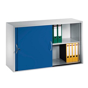 4050646348260 - CP Aufsatz-Schiebetürenschrank C 2000 Acurado 2045-00 S10088 lichtgrau enzianblau 1 Fachboden 1200 x 400 x 790 cm