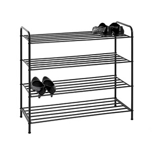 HAKU Möbel Schuhregal schwarz 4 Fachböden