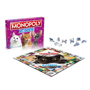 4035576048527 - Monopoly - Katzen Brettspiel Gesellschaftsspiel Spiel Tiere