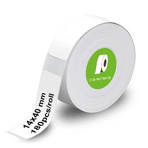 OLYMPIA Etikettenrolle für Etikettendrucker weiß, 14,0 x 40,0 mm, 1 x 180 Etiketten