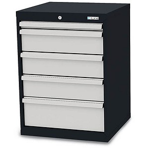 4057211000059 - C-Line Schubladenschrank anthrazit 5 Schubladen 600 x 575 x 820 cm 4057211000059 - C-Line Schubladenschrank anthrazit 5 Schubladen 600 x 575 x 820 cm