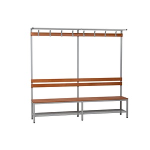 Gürkan Garderobenbank grau