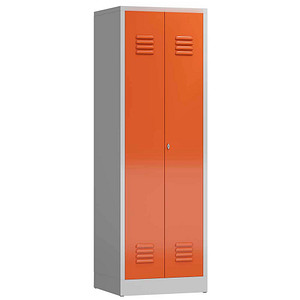 4061815855557 - Spind ClassiX feuerrot lichtgrau X-510714 1 Schließfach 590 x 500 x 1800 cm 4061815855557 LÜLLMANN