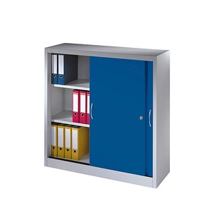 4050646133644 - Aktenschrank 2047-00 Stahl abschließbar 3 OH 120 x 120 x 40 cm enzianblau lichtgrau 4050646133644 C+P-Möbel