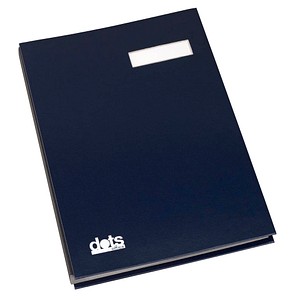 4250073722057 - Unterschriftenmappe 44201 A4 Karton blau mit Einsteckschild 20 Fächer 4250073722057 Dots