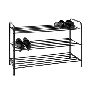 HAKU Möbel Schuhregal schwarz 3 Fachböden