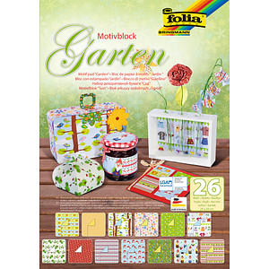 folia Motivblock Garten farbsortiert 80/270 g/qm 26 St.