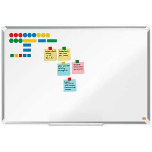 Nobo Whiteboard Premium Plus, 1915144, 90x60cm, emailliert, Aluminiumrahmen 5028252608169 Nobo