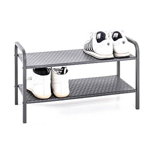 HAKU Möbel Schuhregal grau 2 Fachböden