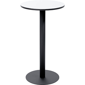 meet powered by PAPERFLOW MEZZO Stehtisch rund MDF-Platte weiß 60,0 x 60,0 x 110,0 cm, 1 St.