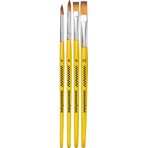 EBERHARD FABER Pinsel-Set Größe 4, 6, 8, 12, 4-teilig