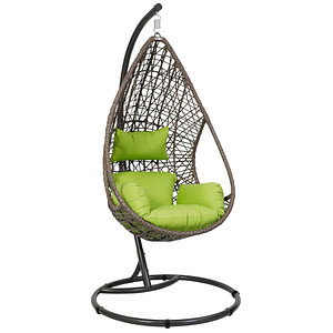 4005437177338 - Hängesessel Kuba aus Stahl inkl Auflagen BxHxT 103 x 210 x 103 cm 4005437177338 - Hängesessel Kuba aus Stahl inkl Auflagen BxHxT 103 x 210 x 103 cm
