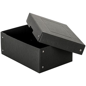 Falken Aufbewahrungsbox PureBox Black 22001720, mit Deckel, Pappe schwarz 4014481245122 Falken