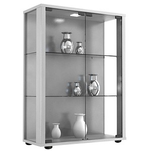 4051814348211 - Ebuy24 - Sintalo Vitrinenschrank mit 2 Glastüren und LED-Licht Silberfarbig - Braun 4051814348211 - Ebuy24 - Sintalo Vitrinenschrank mit 2 Glastüren und LED-Licht Silberfarbig - Braun