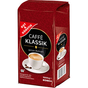 GUT&GÜNSTIG Klassik Kaffeebohnen Arabicabohnen kräftig 1,0 kg