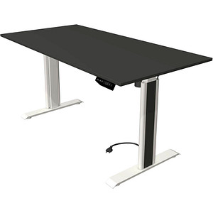 4044917449312 - Move 1 advance elektrisch höhenverstellbarer Schreibtisch anthrazit rechteckig T-Fuß-Gestell weiß 1600 x 800 cm 4044917449312