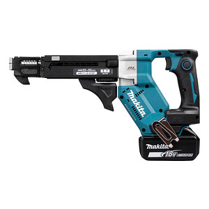 makita DFR551RTJ Akku-Magazinschrauber-Set 18,0 V, mit 2 Akkus