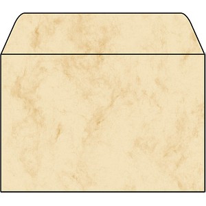 25 SIGEL Motivbriefumschläge Marmor DIN C6 ohne Fenster
