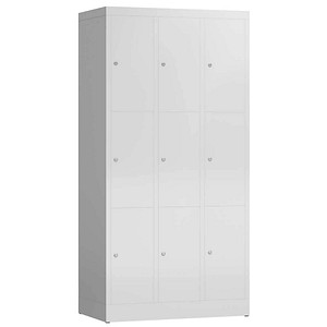 4061815856806 - Schließfachschrank ClassiX lichtgrau X-520330 9 Schließfächer 870 x 500 x 1800 cm 4061815856806 LÜLLMANN 4061815856806 - Schließfachschrank ClassiX lichtgrau X-520330 9 Schließfächer 870 x 500 x 1800 cm 4061815856806 LÜLLMANN