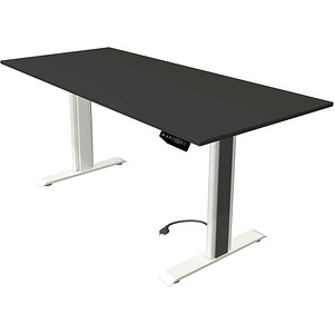 4044917449329 - Move 1 advance elektrisch höhenverstellbarer Schreibtisch anthrazit rechteckig T-Fuß-Gestell weiß 1800 x 800 cm 4044917449329