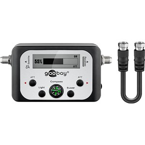 4040849671401 - Goobay Satelliten-Finder mit digitaler Pegelanzeige - zum Ausrichten Einjustieren von Satelliten-Antennen (67140) 4040849671401 - Goobay Satelliten-Finder mit digitaler Pegelanzeige - zum Ausrichten Einjustieren von Satelliten-Antennen (67140)