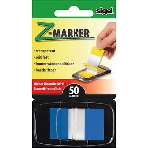 SIGEL Z-Marker Haftmarker blau 50 Streifen