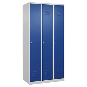 4067521365403 - Spind Classic Plus lichtgrau enzianblau 080000-30-S10029 3 Schließfächer 900 x 500 x 1850 cm 4067521365403 C+P-Möbel 4067521365403 - Spind Classic Plus lichtgrau enzianblau 080000-30-S10029 3 Schließfächer 900 x 500 x 1850 cm 4067521365403 C+P-Möbel