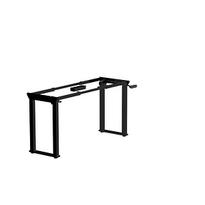 FlexiSpot E2Q elektrisch höhenverstellbares Schreibtischgestell schwarz ohne Tischplatte, Kufen-Gestell schwarz 99,0 – 157,0 x 64,6 cm