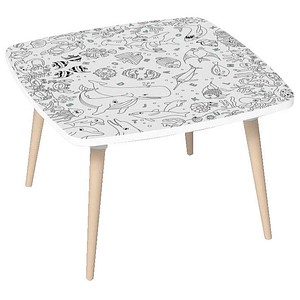 3660141957686 - Kids Ozean Maltisch Holz weiß 600 x 600 x 400 cm  3660141957686 PAPERFLOW