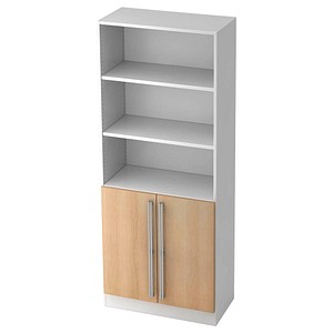 4032062177211 - Regalschrank Akandia V7700 W E NU weiß eiche 3 Fachböden 800 x 420 x 2004 cm