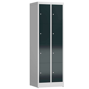4061815857063 - Schließfachschrank ClassiX anthrazit lichtgrau X-520428 8 Schließfächer 590 x 500 x 1800 cm 4061815857063 LÜLLMANN