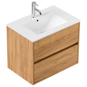 4251982655009 - POSSEIK Waschbecken mit Unterschrank LIMES 70 eiche gold 700 x 465 x 585 cm