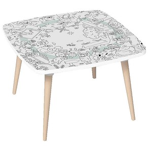 3660141957754 - Kids Bauernhof Maltisch Holz weiß 600 x 600 x 460 cm  3660141957754 PAPERFLOW