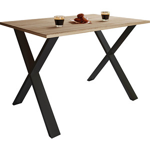 4051814402364 - Premium Esszimmertisch Esstisch Tisch Xona X Schwarz (Farbe Sonoma-Eiche 140 x 50 cm) 4051814402364 - Premium Esszimmertisch Esstisch Tisch Xona X Schwarz (Farbe Sonoma-Eiche 140 x 50 cm)