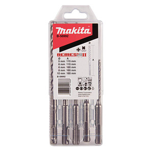 makita NEMESIS II B-58992 Hammerbohrer-Set, 5-teilig