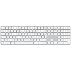 Image of Apple Magic Keyboard (2024) mit Ziffernblock und Touch ID Tastatur kabellos silber, weiß