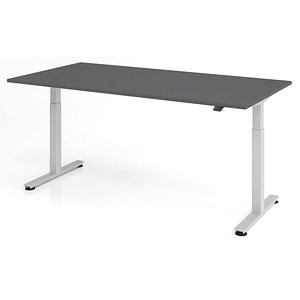 4032062322758 - Schreibtisch VXMST2E G S elektrisch höhenverstellbar 200x100cm (BxT) rechteckig graphit   silber 4032062322758 Hammerbacher