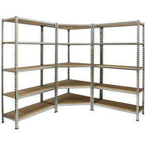 8425437135446 - Schwerlastregal MADERCLICK CORNER 5 8425437135446 silber 900 x 500 x 1800 cm 8425437135446 Simonrack