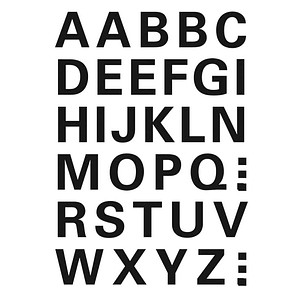 36 HERMA Klebebuchstaben 4163 Buchstaben A-Z 15,0 x 15,0 mm >> büroshop24