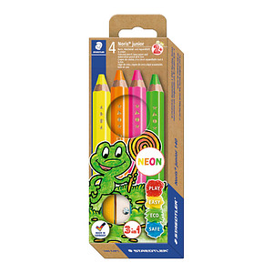 Staedtler 3 in1 Noris junior Buntstifte mehrfarbig 4007817160381 Staedtler 4 Stück