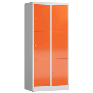 4061815857803 - Schließfachschrank ClassiX feuerrot lichtgrau X-523324 6 Schließfächer 800 x 500 x 1800 cm 4061815857803 LÜLLMANN 4061815857803 - Schließfachschrank ClassiX feuerrot lichtgrau X-523324 6 Schließfächer 800 x 500 x 1800 cm 4061815857803 LÜLLMANN