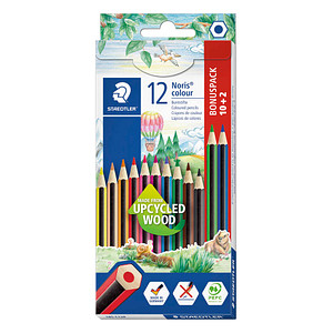 10 x Staedtler Farbstift Noris Colour ca. 3mm farbig sortiert VE=10+2