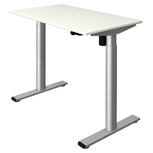 4044917450042 - Move 1 base elektrisch höhenverstellbarer Schreibtisch weiß rechteckig T-Fuß-Gestell silber 1000 x 600 cm 4044917450042 Kerkm 4044917450042 - Move 1 base elektrisch höhenverstellbarer Schreibtisch weiß rechteckig T-Fuß-Gestell silber 1000 x 600 cm 4044917450042 Kerkm