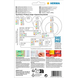 4008705022798 - 2279 Etiketten (Handbeschriftung) Ø 32 mm Folie Transparent 240 St Permanent Verschluss-Etiketten 240 Stück