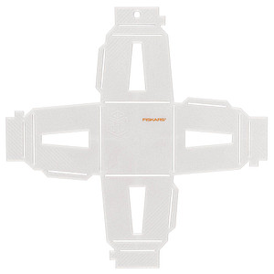 6424002013648 - FISKARS® Stanzschablone 3D Laternen Vorlage weiß
